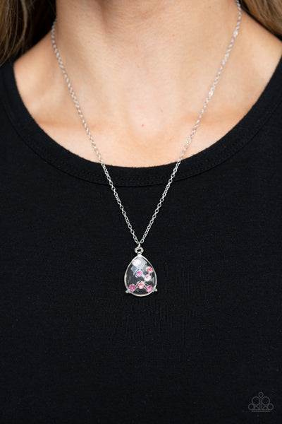 Stormy Shimmer - Pink Paparazzi Necklace
