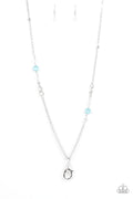 Teasingly Trendy - Blue Paparazzi Lanyard Necklace