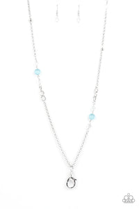 Teasingly Trendy - Blue Paparazzi Lanyard Necklace