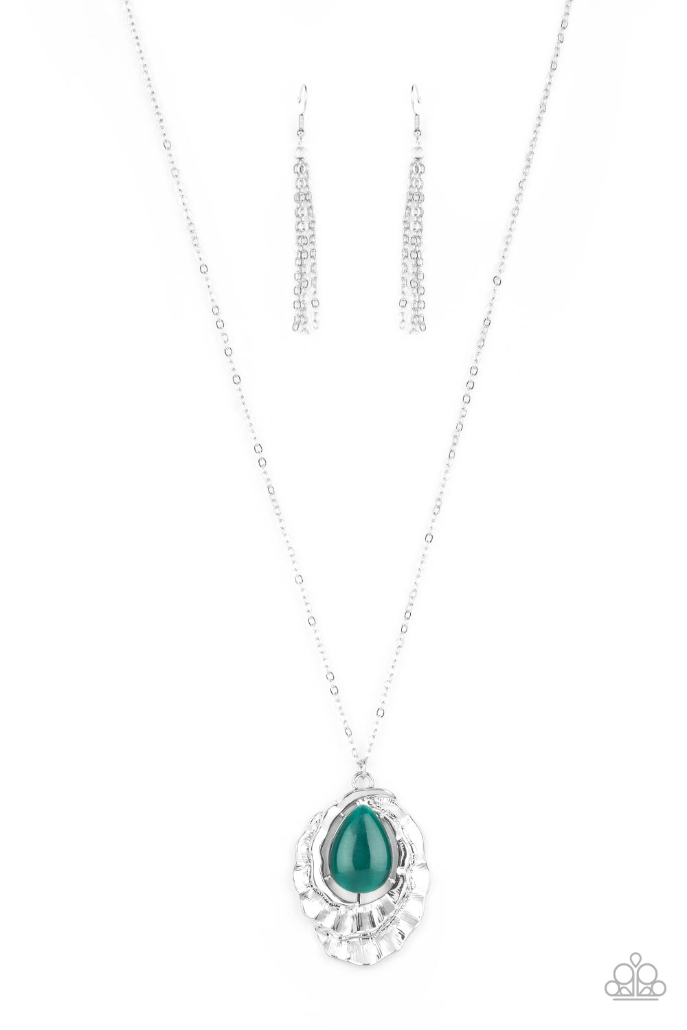Titanic Trinket - Green Paparazzi Necklace (#4838)