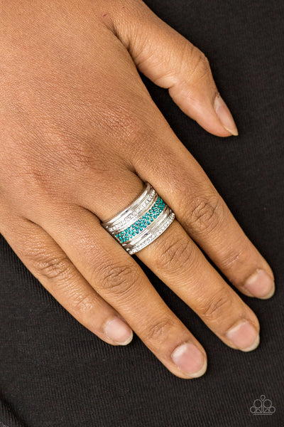 Paparazzi Ring - Top Dollar Drama - Blue (R125)