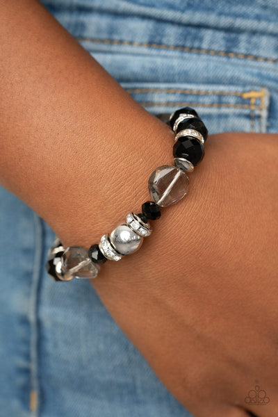 Treat Yourself - Black Paparazzi Bracelet (#1726)