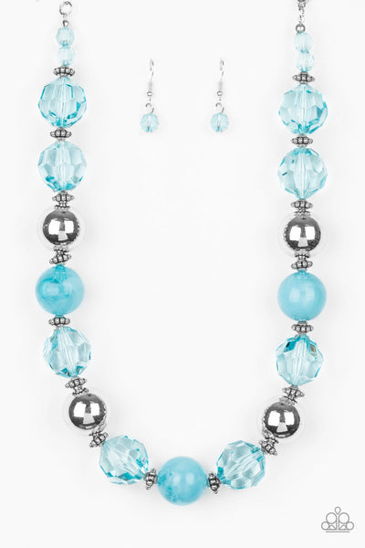 Very Voluminous - Blue-Paparazzi Necklace (#642)