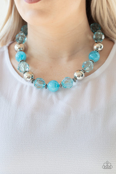 Very Voluminous - Blue-Paparazzi Necklace (#642)