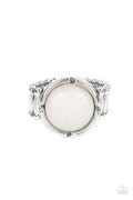 Dreamy Dunes - White Paparazzi Ring (R015)