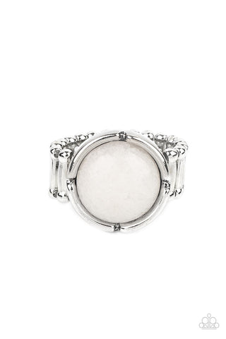 Dreamy Dunes - White Paparazzi Ring