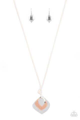 Face The ARTIFACTS - White Paparazzi Necklace