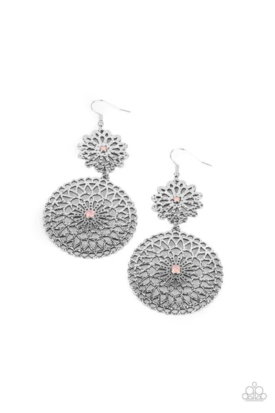 Garden Mantra - Pink Paparazzi Earrings