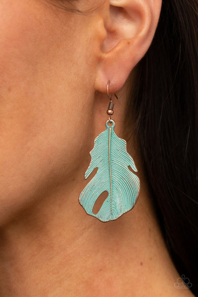 Heads QUILL Roll - Copper Paparazzi Earrings