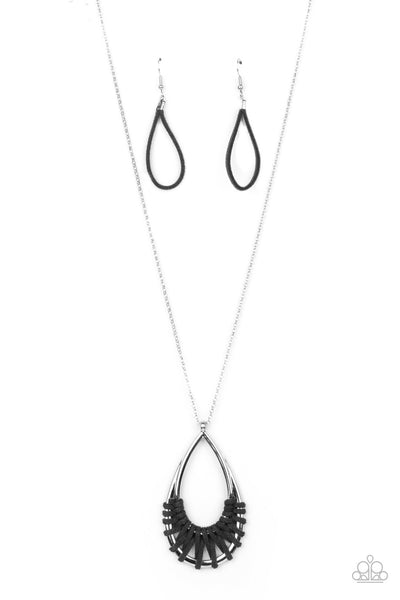 Homespun Artifact - Black Paparazzi Necklace