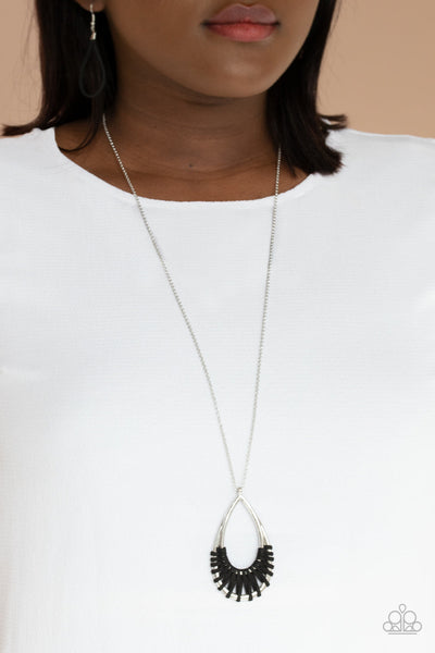 Homespun Artifact - Black Paparazzi Necklace