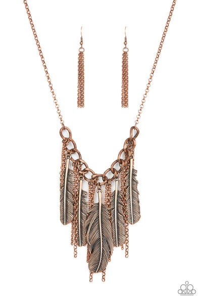 NEST Friends Forever - Copper Paparazzi Necklace