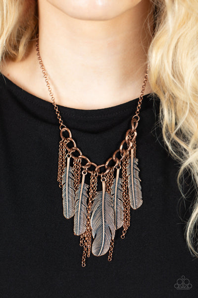 NEST Friends Forever - Copper Paparazzi Necklace