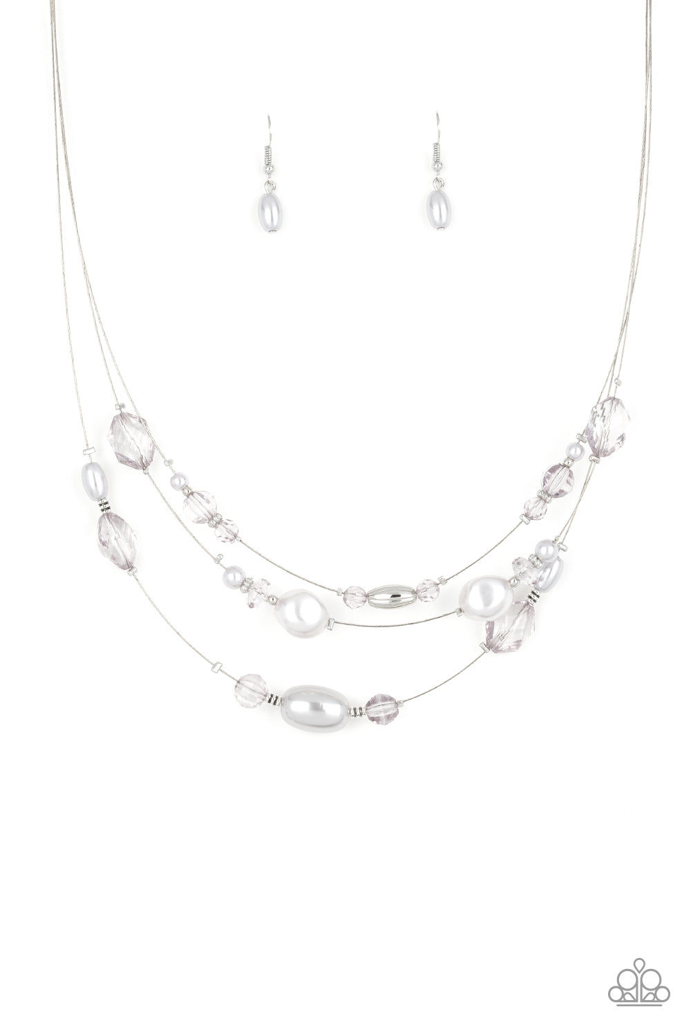 Paparazzi Necklace - Pacific Pageantry - Silver (S003)