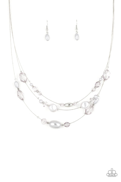 Paparazzi Necklace - Pacific Pageantry - Silver (S003)