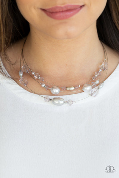 Paparazzi Necklace - Pacific Pageantry - Silver (S003)