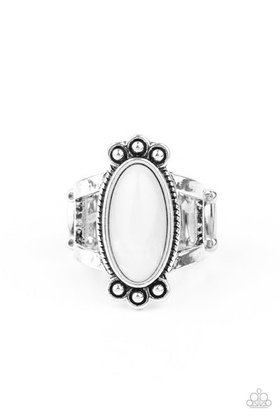 Psychedelic Deserts - White Paparazzi Ring