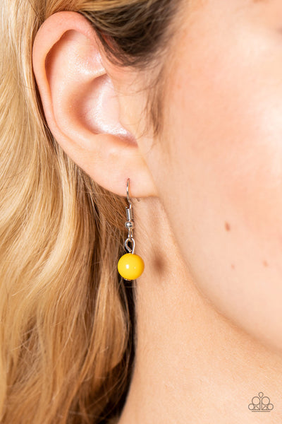 Talisman Trendsetter - Yellow Paparazzi Necklace (#4332)