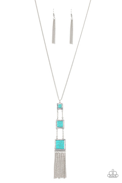 This Land Is Your Land - Blue Paparazzi Necklace