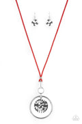 CORD-inated Effort - Red Paparazzi Necklace (#4818)