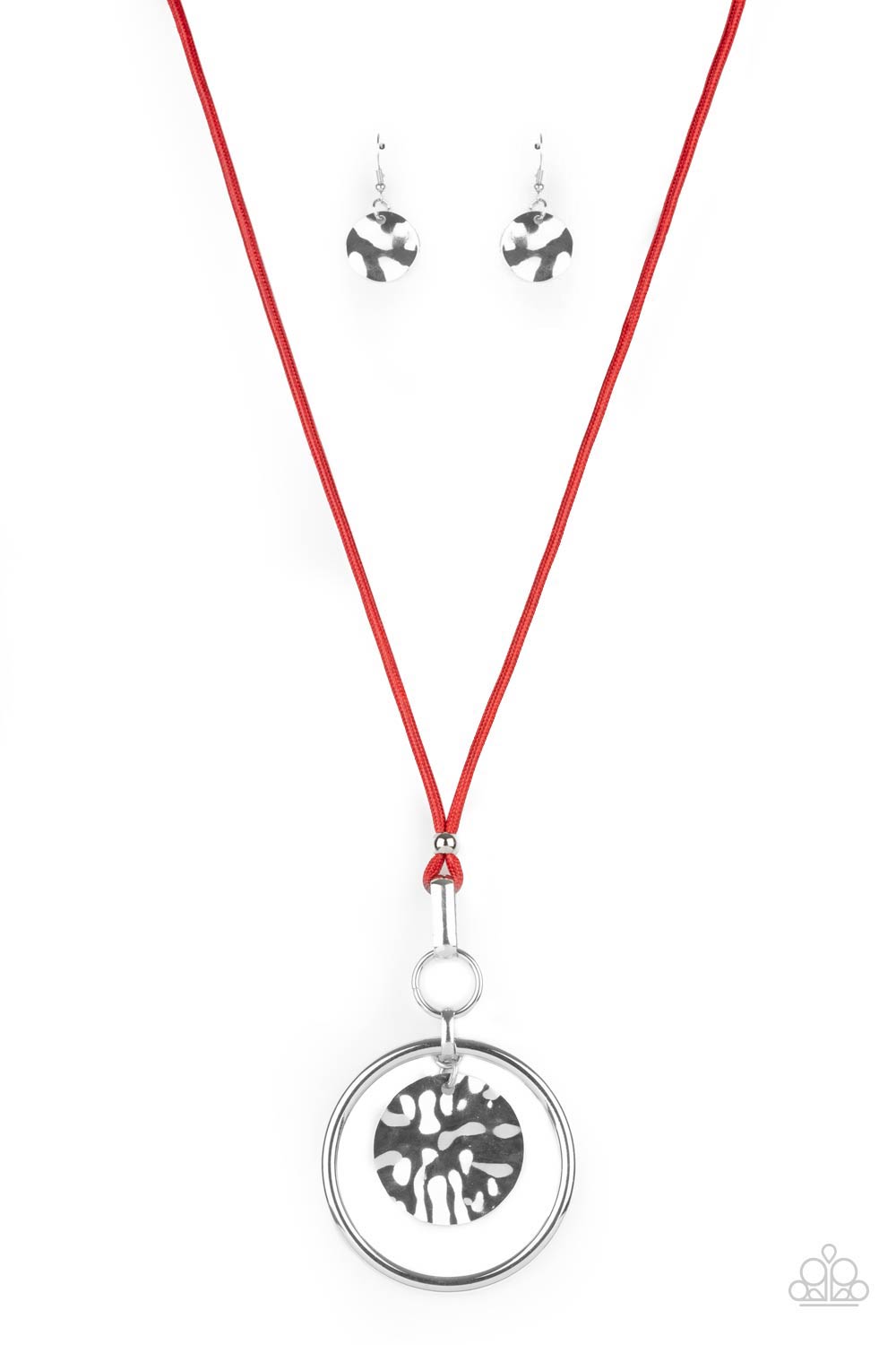 CORD-inated Effort - Red Paparazzi Necklace (#4818)