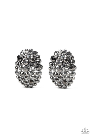 Daring Dazzle - Black-Paparazzi Earrings (#941)