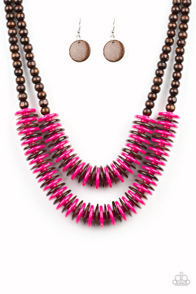 Dominican Disco - Pink - Paparazzi Necklace