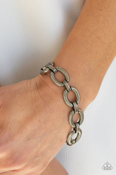 Industrial Amazon - Silver Paparazzi Bracelet