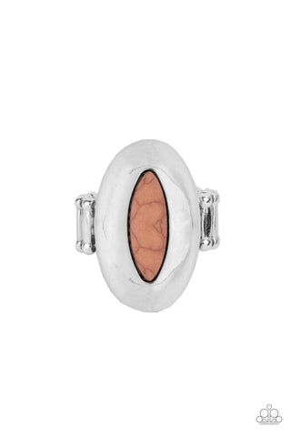 Mesmerizing BLAZE - Brown Paparazzi Ring (P25)