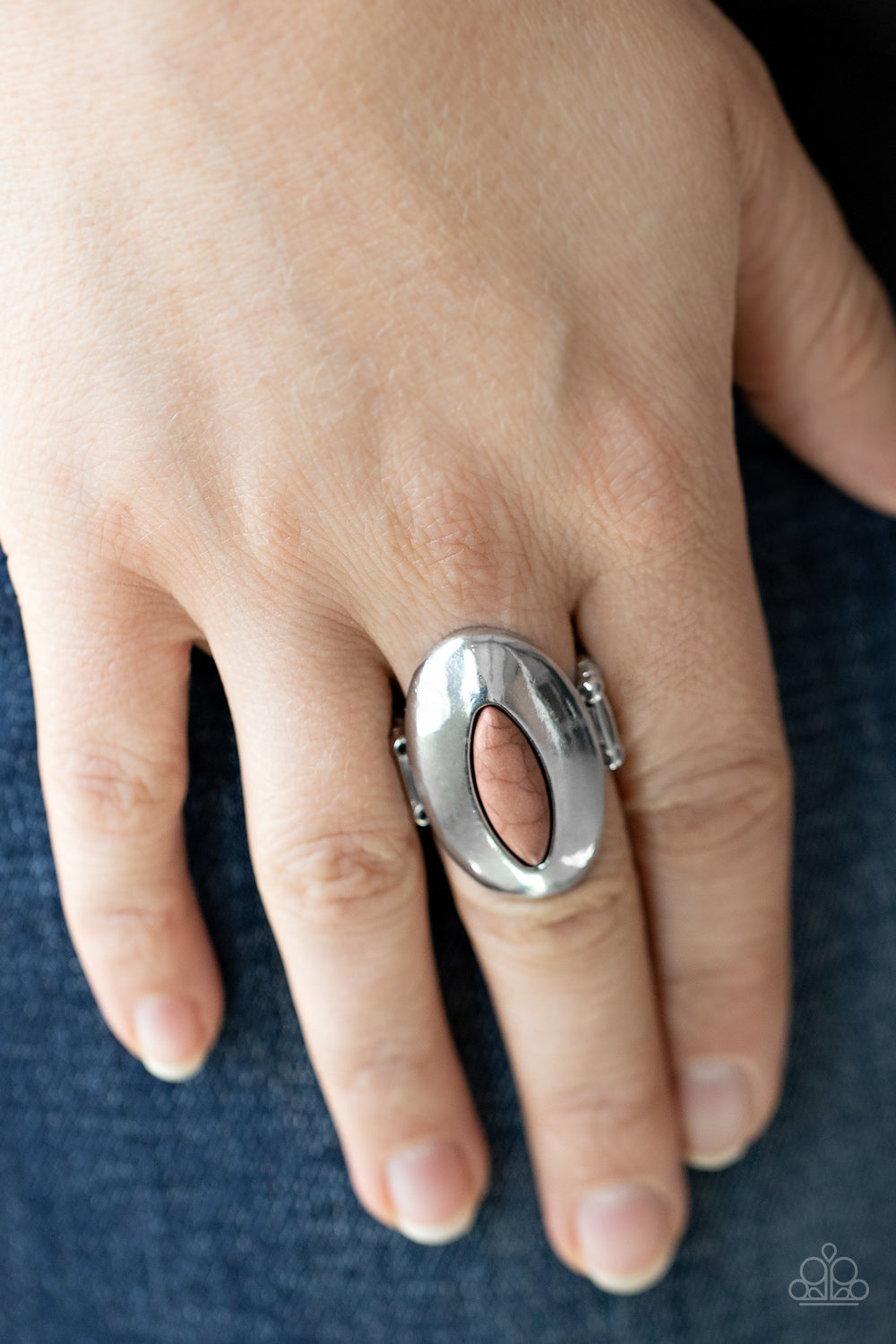 Mesmerizing BLAZE - Brown Paparazzi Ring (P25)