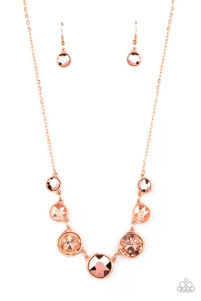 Pampered Powerhouse - Copper Paparazzi Necklace (#4701)