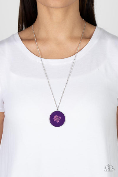 Prairie Picnic - Purple Paparazzi Necklace (#4610)