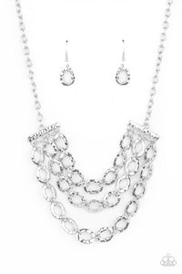 Repeat After Me - Silver Paparazzi Necklace