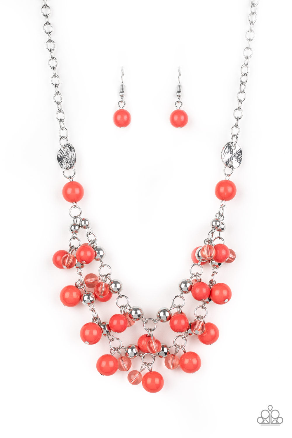 Paparazzi Necklace - Seaside Soiree - Orange (PZ-258)