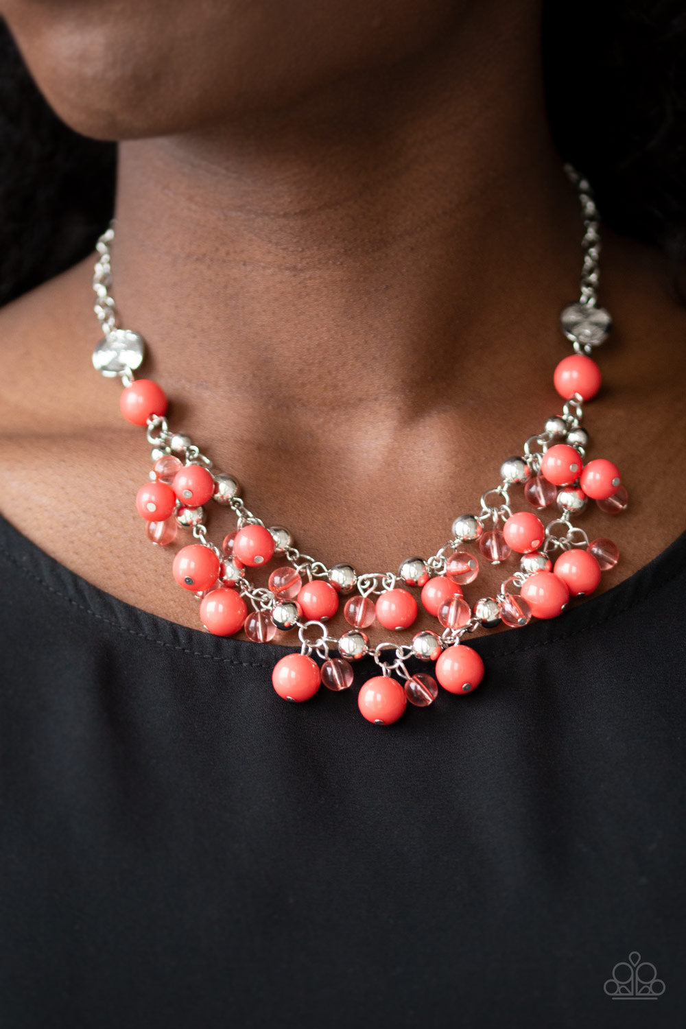 Paparazzi Necklace - Seaside Soiree - Orange (PZ-258)