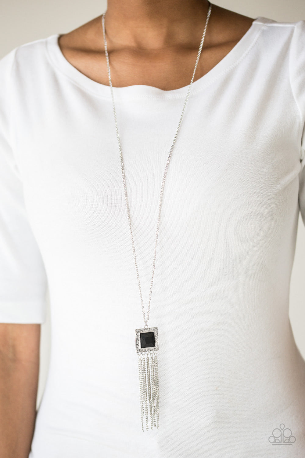 Shimmer Sensei - Black Paparazzi Necklace (PZ-925)