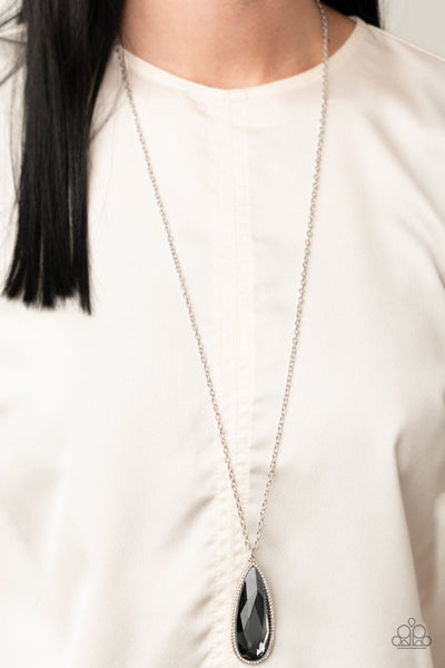 Watch Out For REIGN - Silver Paparazzi Necklace (#2117)