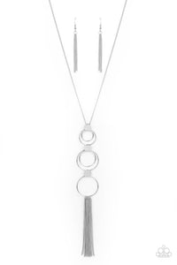 Join The Circle - Silver Paparazzi Necklace (PZ-4606)