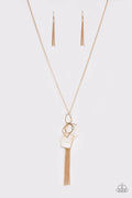 Paparazzi Long Necklace - The Penthouse - Gold (PZ-714)