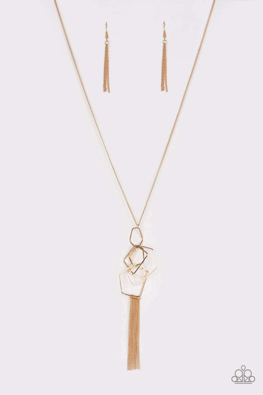 Paparazzi Long Necklace - The Penthouse - Gold (PZ-714)
