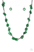 Paparazzi Necklace -   Waikiki Winds - Green (#1947)