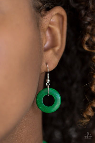 Paparazzi Necklace -   Waikiki Winds - Green (#1947)