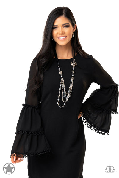 Paparazzi Blockbuster Necklace - All The Trimmings - Black