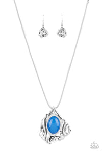 Amazon Amulet - Blue Paparazzi Necklace (#4264)