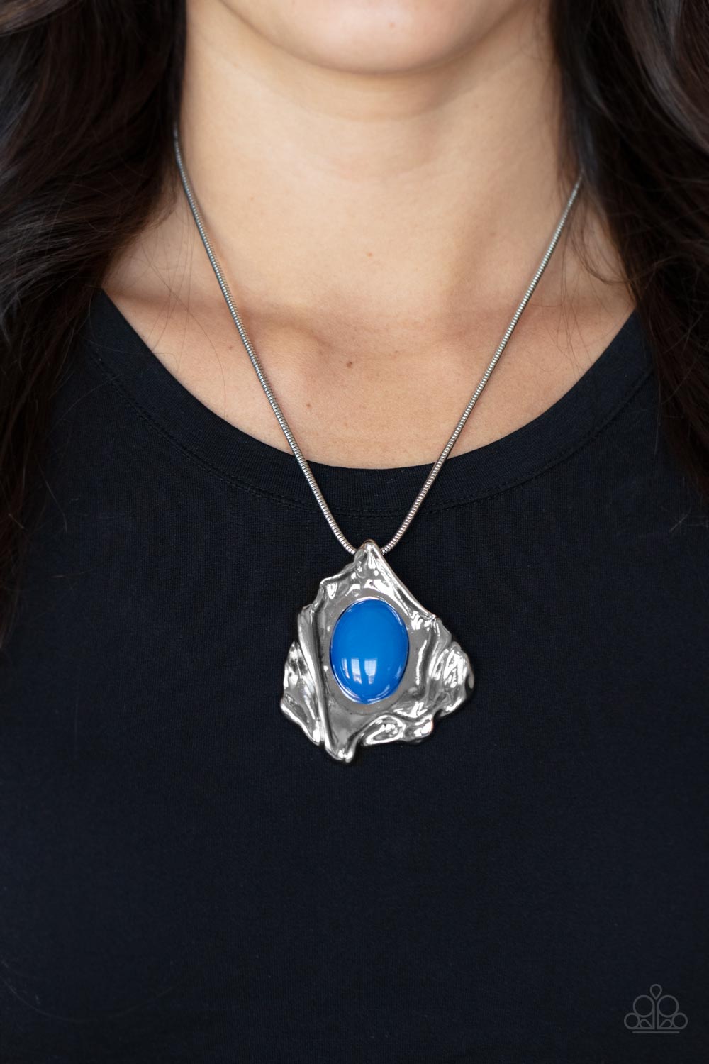 Amazon Amulet - Blue Paparazzi Necklace (#4264)