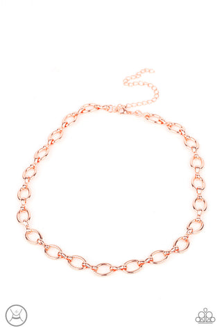 Craveable Couture - Copper Paparazzi Necklace (#4029)