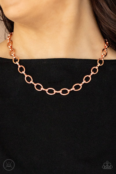 Craveable Couture - Copper Paparazzi Necklace (#4029)