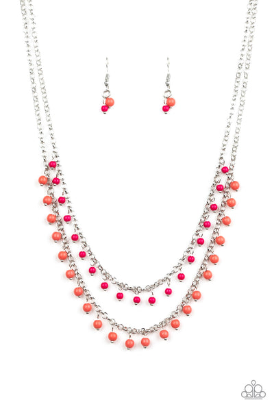 Paparazzi Necklace - Dainty Distraction - Orange (#1797)