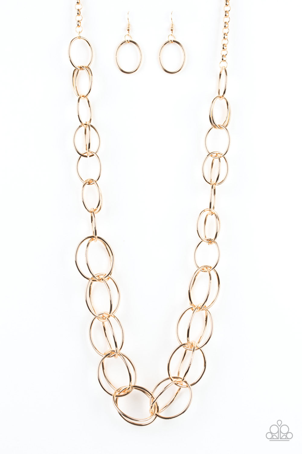 Paparazzi Necklace - Elegantly Ensnared - Gold (PZ-545)