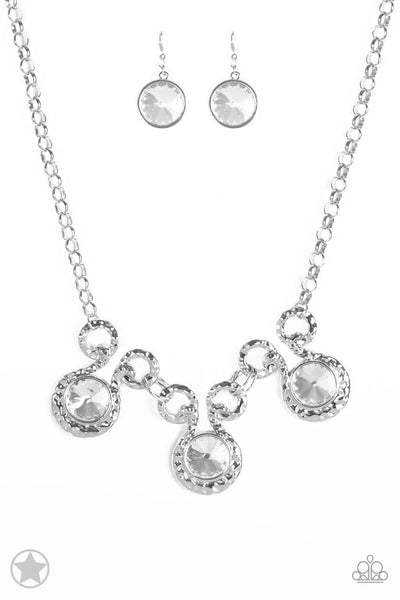 Paparazzi BlockBuster Short Necklace - Hypnotized - Silver (BB009)